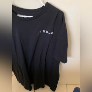 Black Tesla Unisex T shirt
